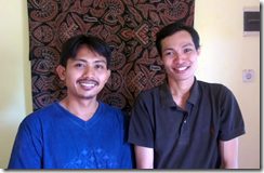 Master Batik artist Abdul Syukur and Yogjakarta artist 