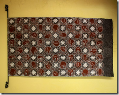 Abdul Syukur 'Human Diplomatic Art' primishima cotton 105 x 105cm 2012
