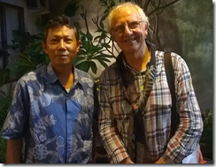 Director of Pekalongan Batik Centre Pak Zahir and Tony Dyer