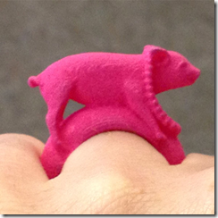 Ted Noten, Little Miss Piggy ring, photo by Zoe Brand